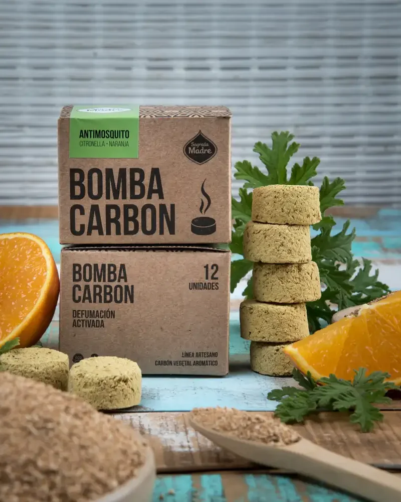 Bomba Carbón De Defumación Activada De Citronela (anti Moquito) X 12