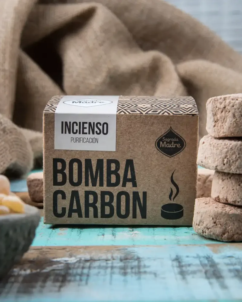 Bomba Carbón De Defumación Activada De Olíbano X 12