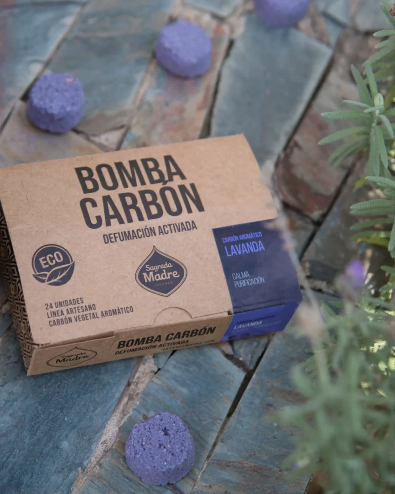 Bomba Carbón De Defumación Activada De Lavanda X24