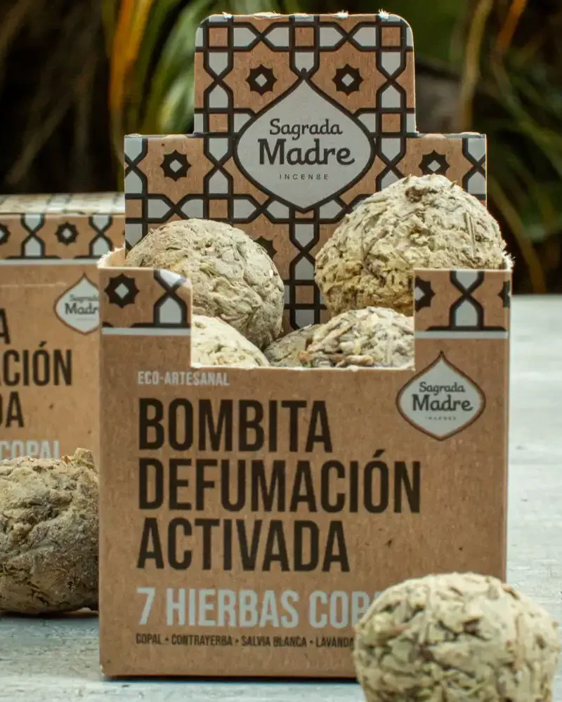 Bombita Defumación Activada 7 hierbas Copal X8