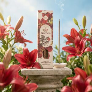 caja de 6 varillas de incienso natural de citronella y Lirios