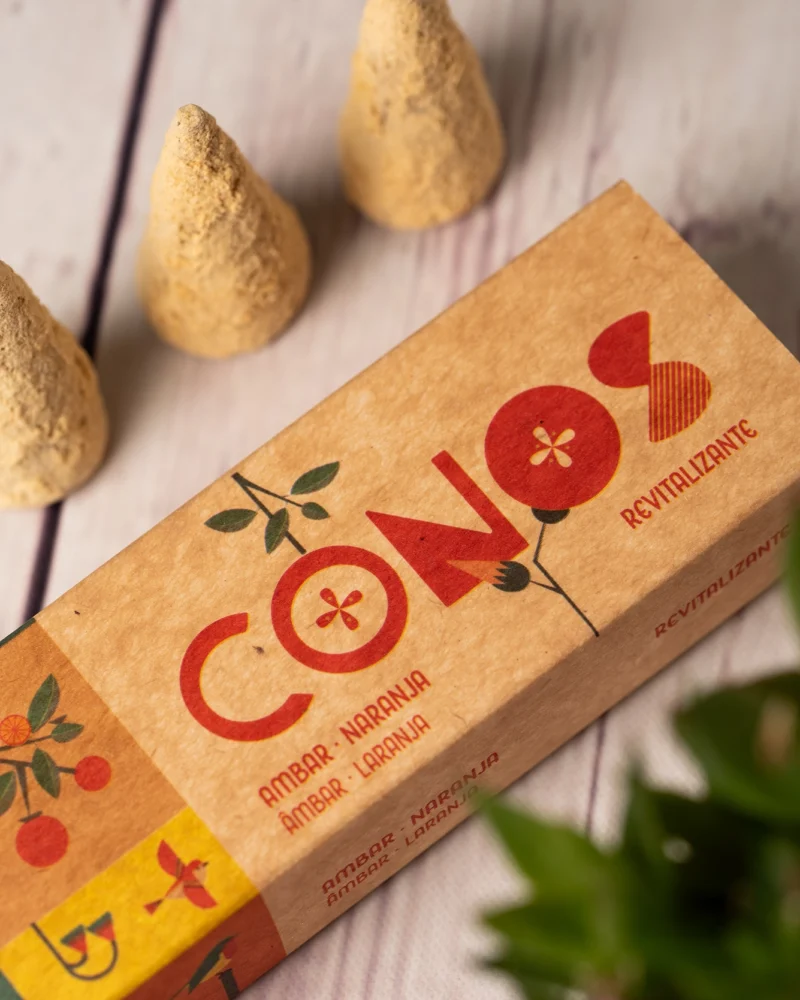 Conos De Ambar - Naranja