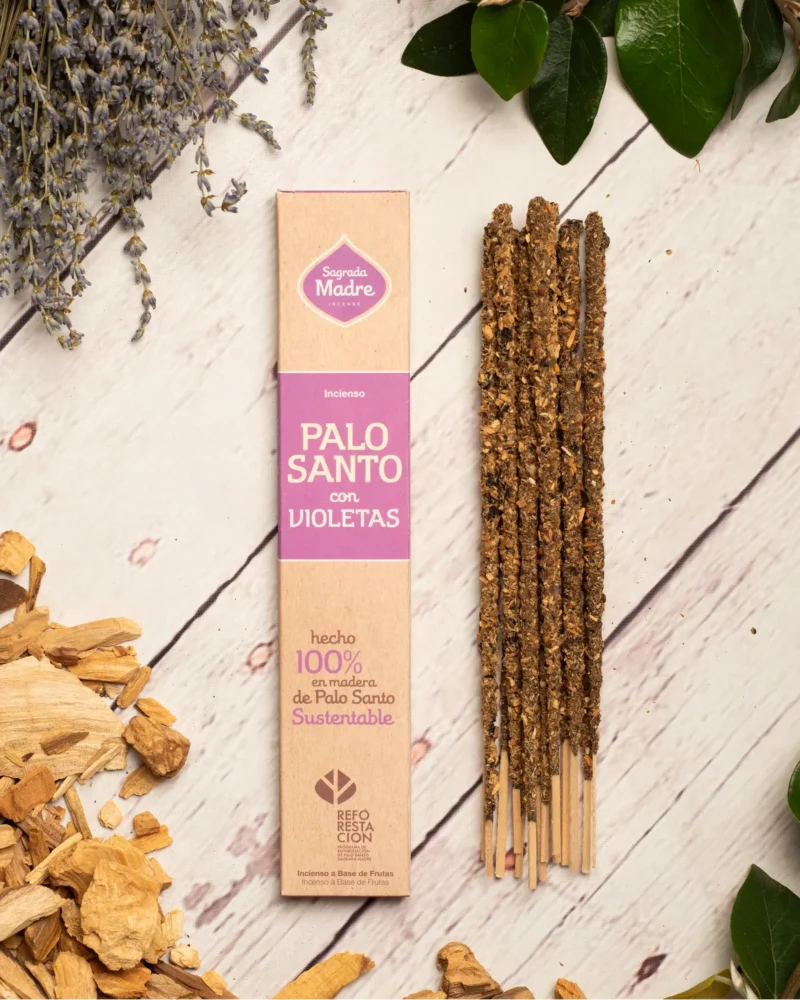 Incienso De Palo Santo Con Violetas