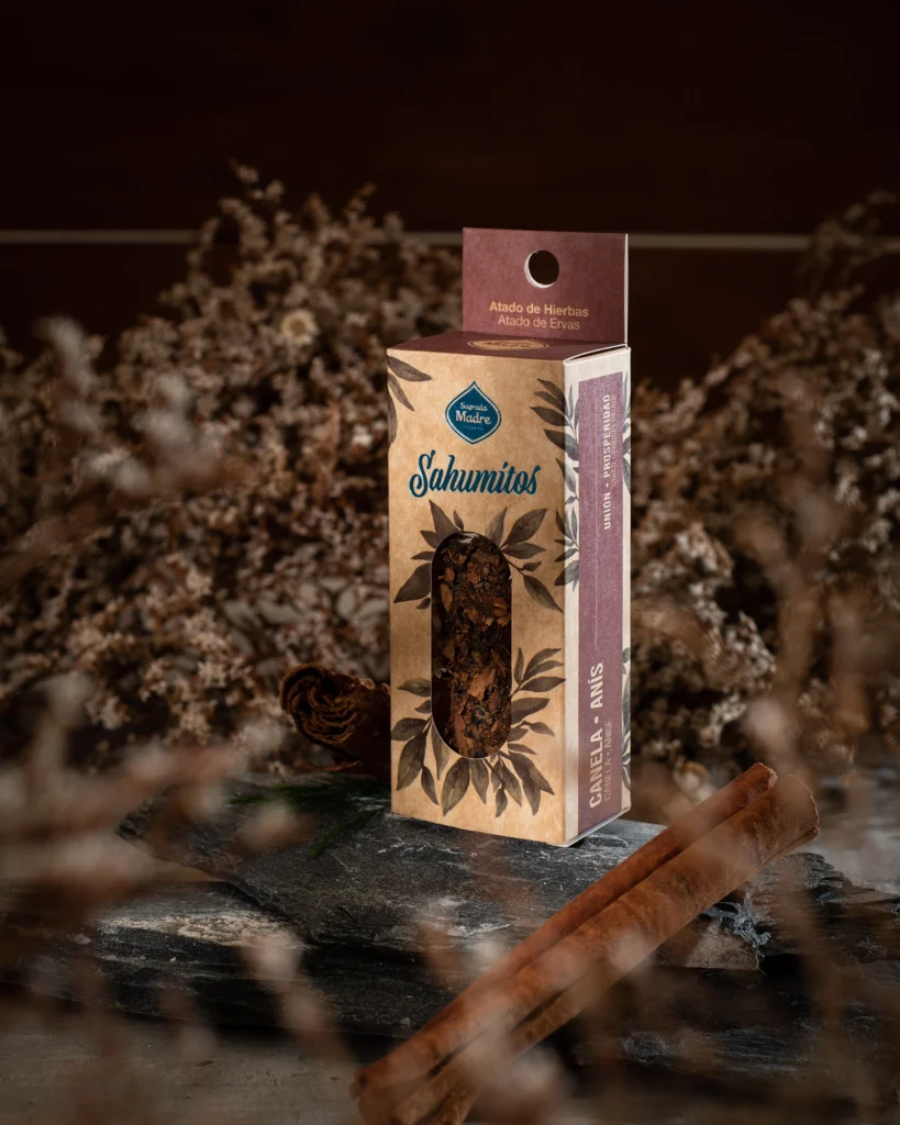 1 unidad de sahumido con canela, anis y hierbas naturales artigianales