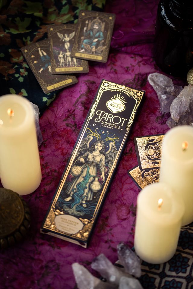 Incienso Tarot de Marsella Pimienta Rosa - Olibano