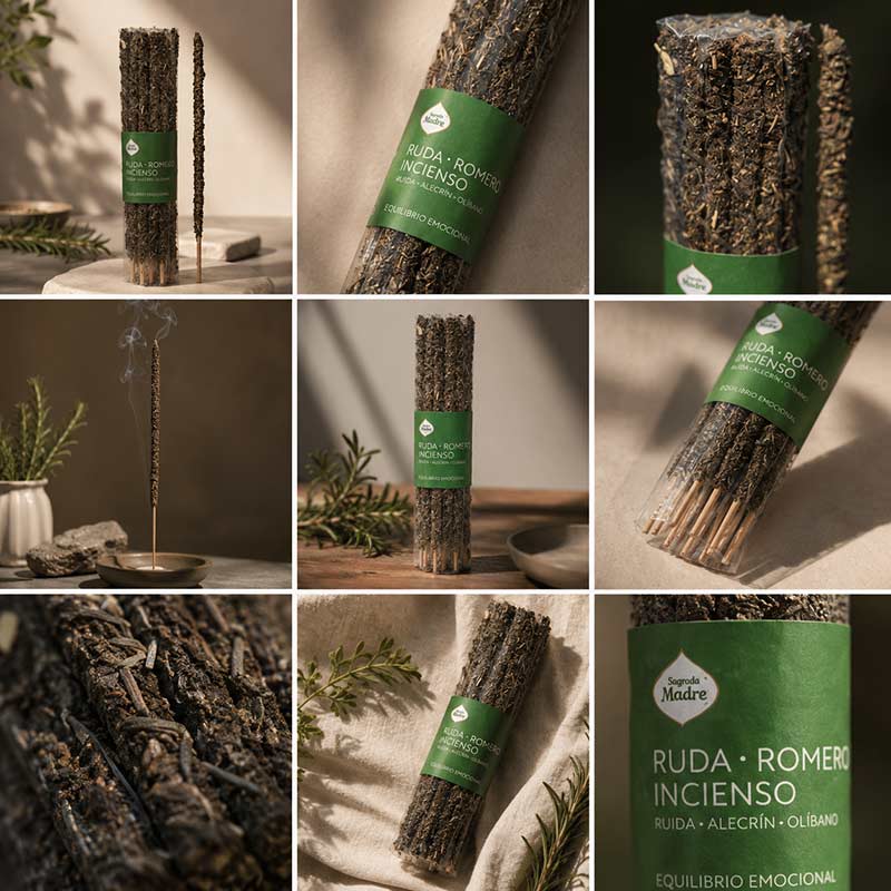 Pack Incienso Ruda, Romero y Olíbano x 20 - Sagrada Madre