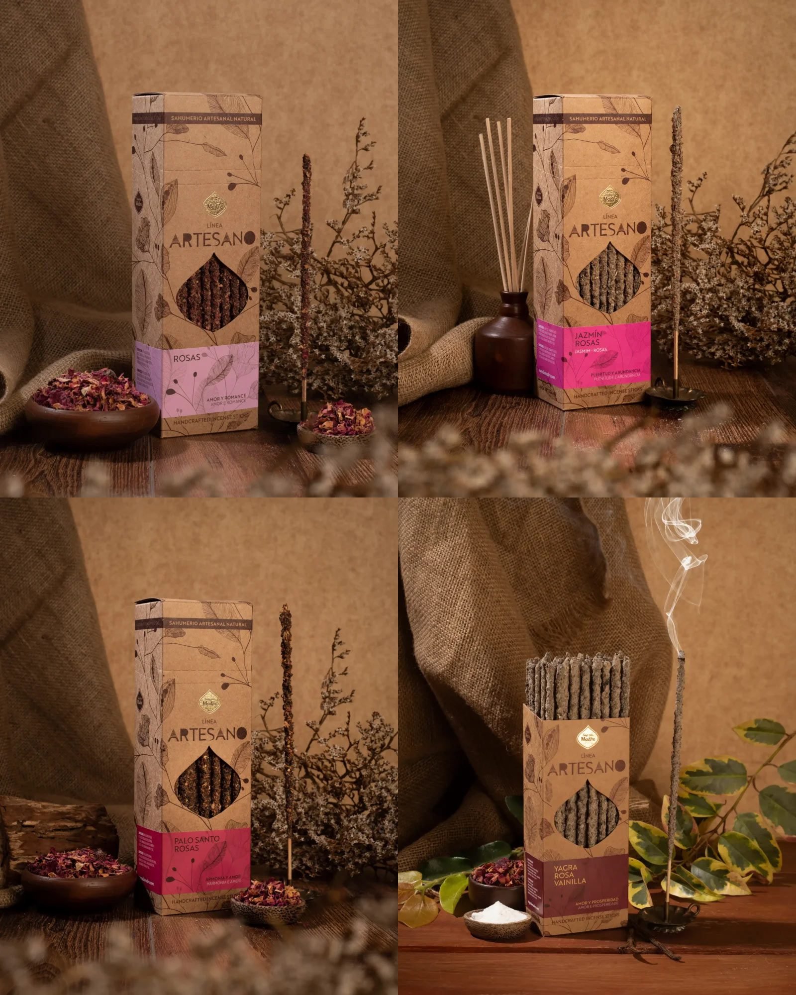 Pack Incienso para el Amor Sagrada Madre Artesano