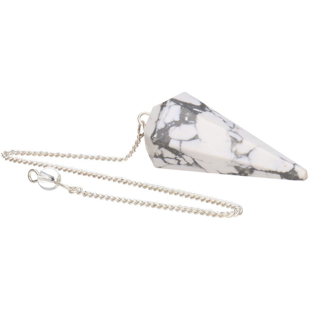 Péndulo Facetado de Howlita (FAC20)