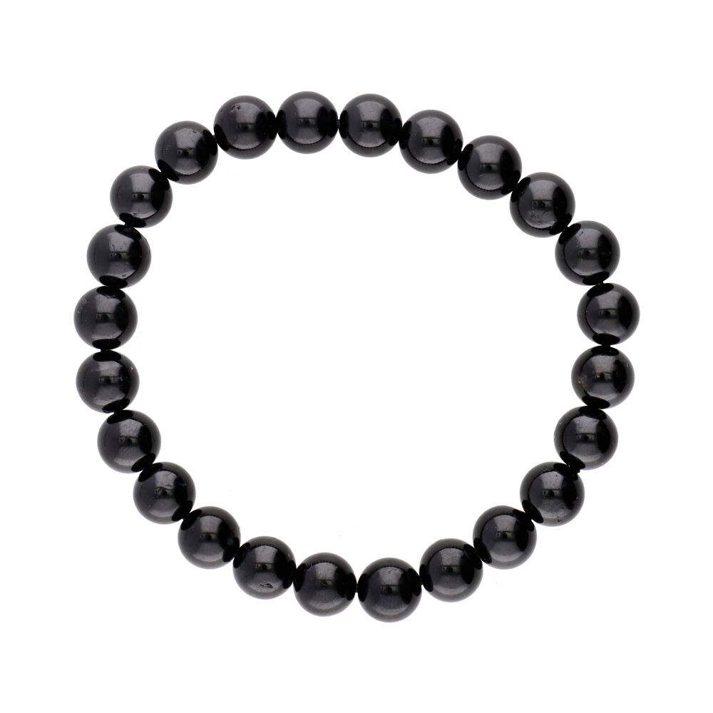 Pulsera de Turmalina Negra 8mm