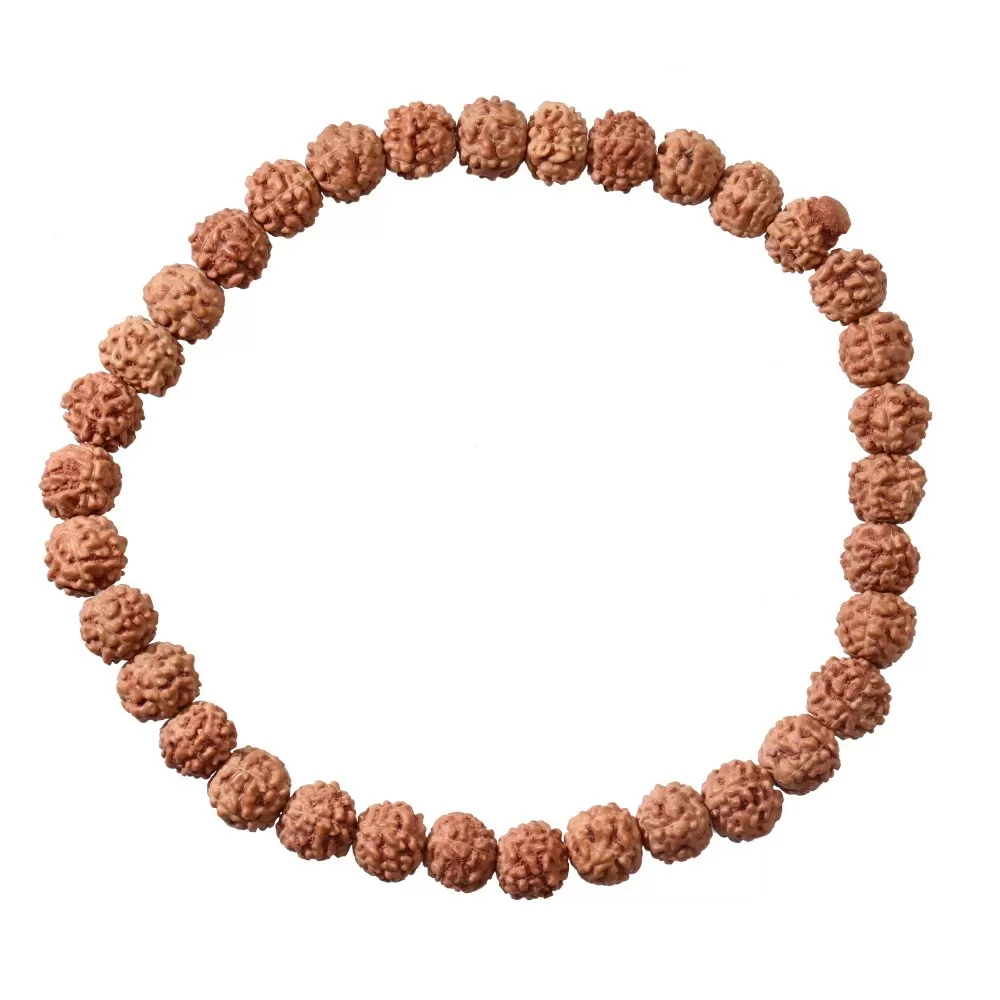 Pulsera Semilla de Rudraksha 6mm