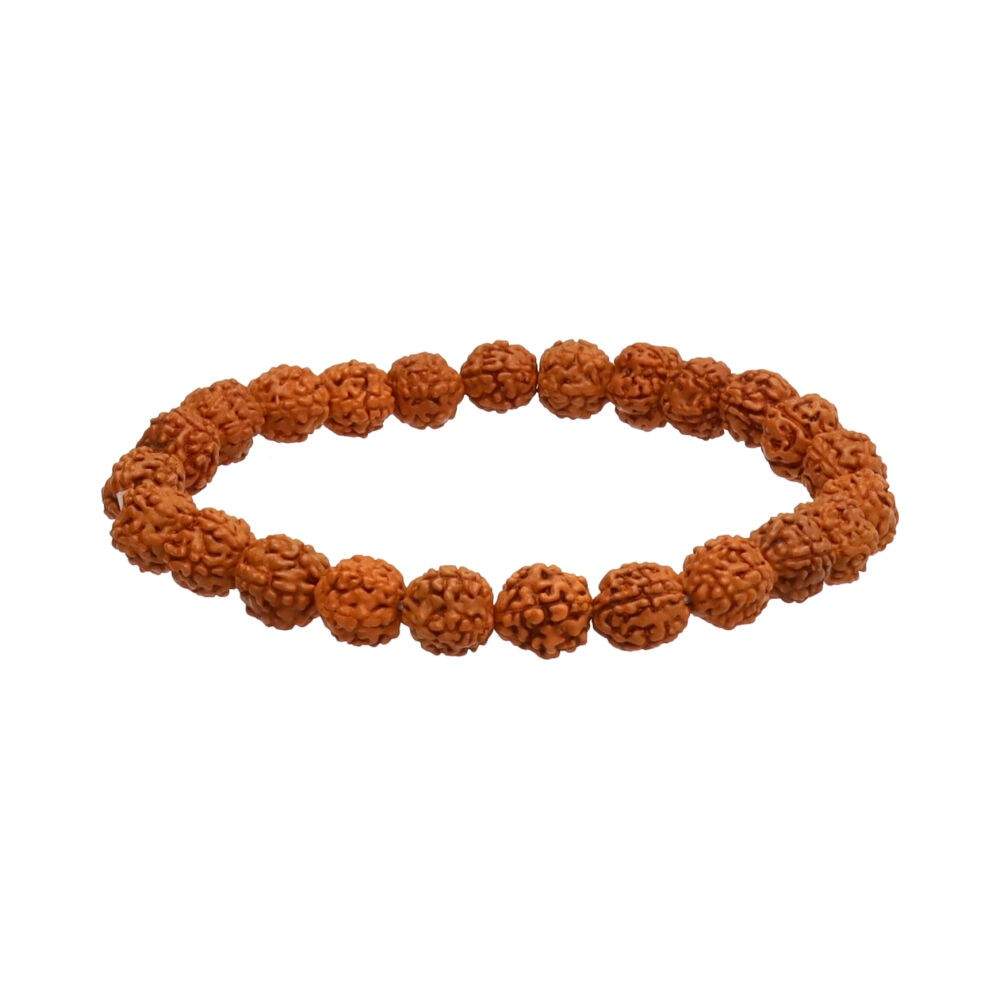 Pulsera Semilla de Rudraksha 8mm